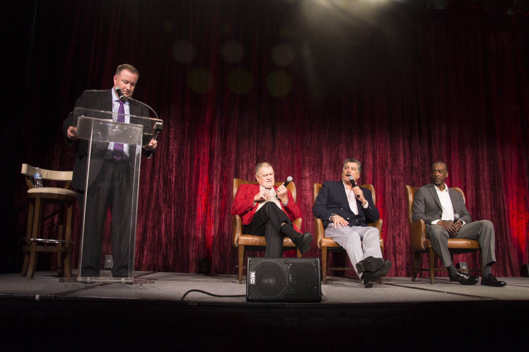 Dan McLaughlin, Whitey Herzog, Keith Hernandez, Willie McGee